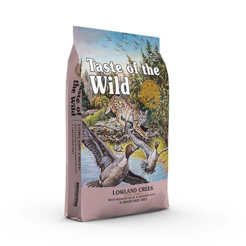 Сухой корм Taste of the Wild Lowland Creek Feline для кошек с перепелкой и уткой, 2 кг