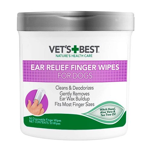Серветки Vet`s Best Ear Relief Finger Wipes для чищення вух у собак 50 шт