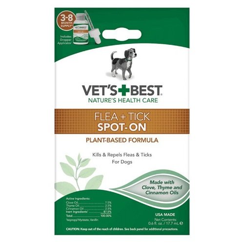 Краплі Vet`s Best Flea&Tick Spot On від бліх і кліщів для собак 17,7 мл