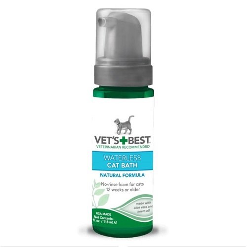 Пена Vet`s Best Waterless Cat Bath для экспресс чистки для котов 118 мл