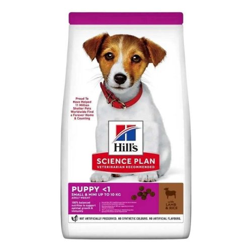 Hills SP Puppy Small & Miniature Lamb and Rice - корм Хилс для щенков мелких пород с ягненком и рисом 1,5 кг