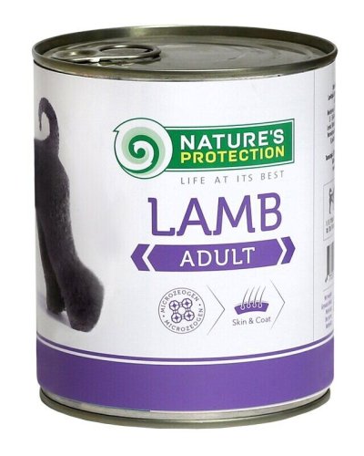 Влажный корм для взрослых собак всех пород с ягненком Nature's Protection Adult Lamb 400г Влажный корм для взрослых собак всех пород с ягненком Nature's Protection Adult Lamb 400г