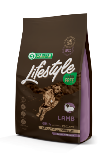 Сухой беззерновой корм с ягненком для взрослых собак всех пород Lifestyle Grain Free Lamb Adult All Breeds 1.5кг