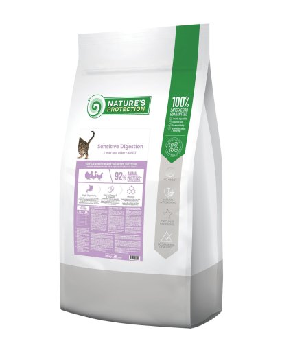 Сухий корм для дорослих котів з чутливим травленням Nature's Protection Sensitive Digestion 18кг  Сухий корм для дорослих котів з чутливим травленням Nature's Protection Sensitive Digestion 18кг