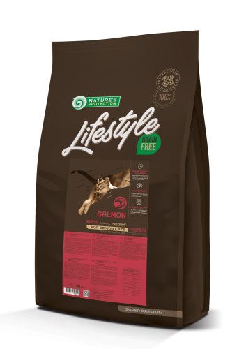 Сухий беззерновий корм для літніх котів лососем Lifestyle Grain Free Salmon Senior Cats 7кг Сухий беззерновий корм для літніх котів лососем Lifestyle Grain Free Salmon Senior Cats 7кг