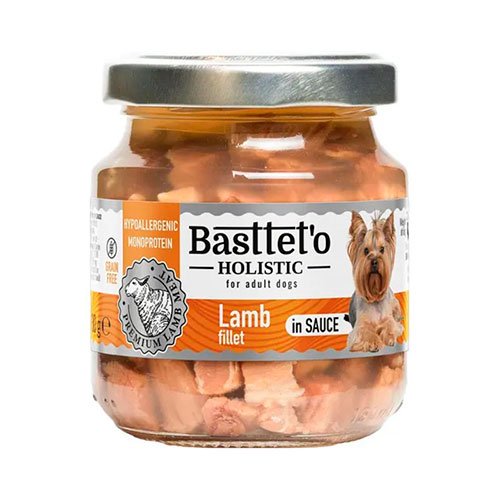 Влажный корм Basttet`O Holistic Кусочки филе ягненка в соусе для собак 130г