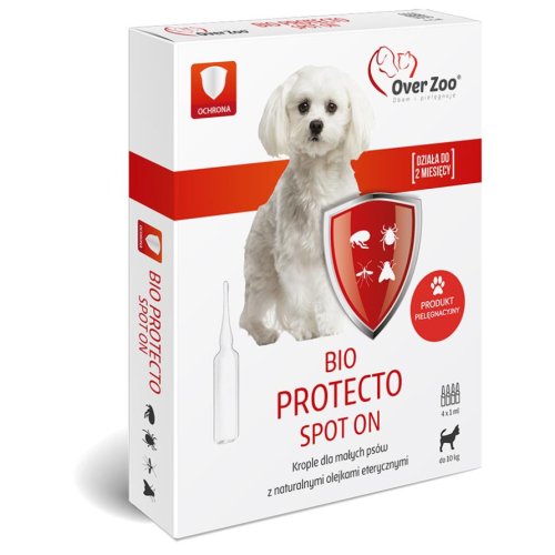 Противопаразитарные капли OverZoo Bio Protecto Spot On для маленьких собак 4x1 мл  Противопаразитарные капли OverZoo Bio Protecto Spot On для маленьких собак 4x1 мл
