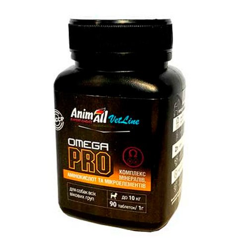 Витаминный комплекс AnimAll VetLine Omega PRO для средних пород собак 1 г х 200 т