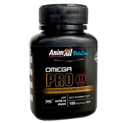 Витаминный комплекс AnimAll VetLine Кет Omega PRO для кошек и котят 0,5 г х 100 т