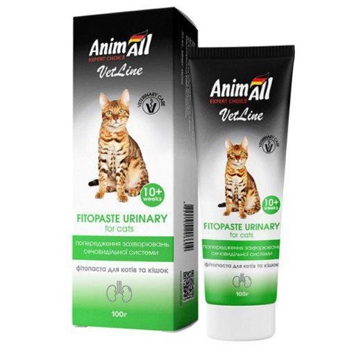 Фітопаста AnimAll VetLine Урінарі для котів, 100 г