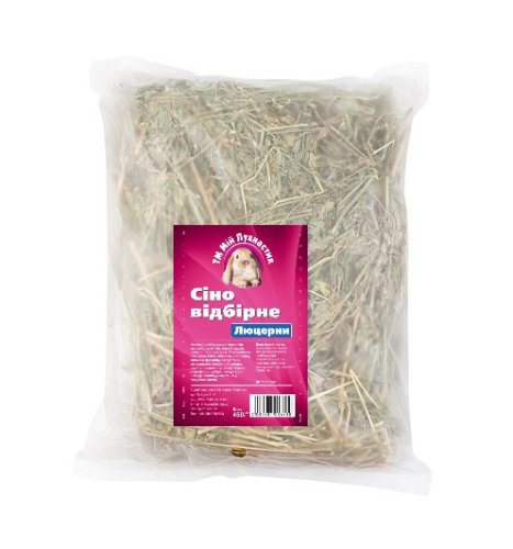 Сіно люцерни добірне Мій Пухнастик, 450 г Сіно люцерни добірне Мій Пухнастик, 450 г