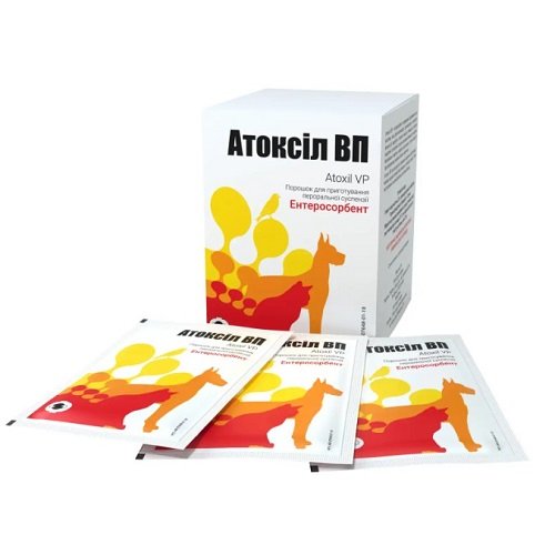 Энтеросорбент для собак и кошек Атоксил ВП 1,0г саше №10