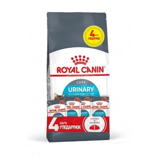 Акція! Royal Canin Urinary Care - корм Роял Канін для профілактики сечокам'яної хвороби 2 кг + 4 паучі
