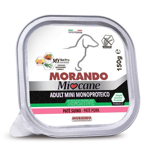 Miocane Sensitive Adult Mini Monoprotein Ham, 150 g - Вологий корм для дорослих собак дрібних порід з чутливим травленням, з шинкою, 150 г Miocane Sensitive Adult Mini Monoprotein Ham, 150 g - Вологий корм для дорослих собак дрібних порід з чутливим травленням, з шинкою, 150 г