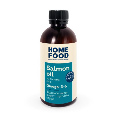 Лососева олія для здоров’я шкіри та блиску шерсті собак і котів, 200 мл