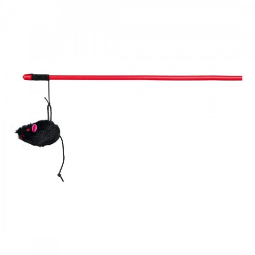 Игрушка Trixie для кошек Мышка на удочке с кошачьей мятой, 50 см