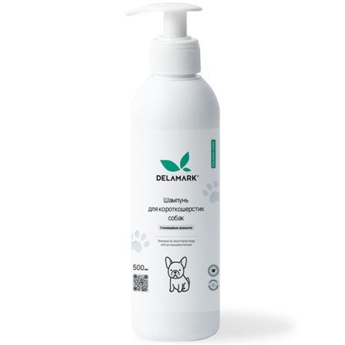 Шампунь DeLaMark для короткошерстных собак 0,5 л