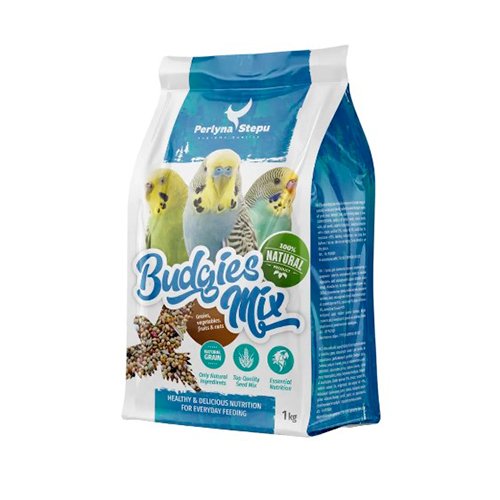 Корм Перлина Степу Budgies Mix - суміш для хвилястих папуг 1кг