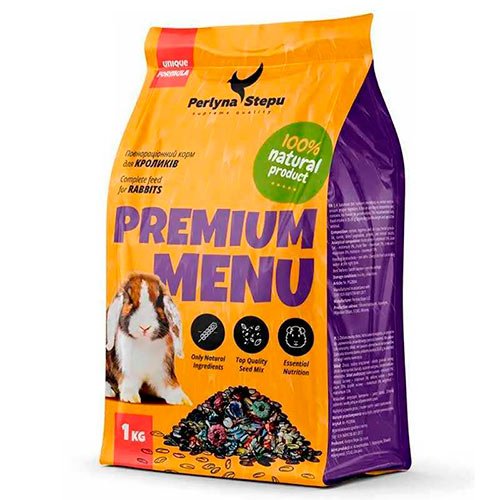 Корм Перлина Степу Premium Menu - зерносуміш для кроликів 1кг