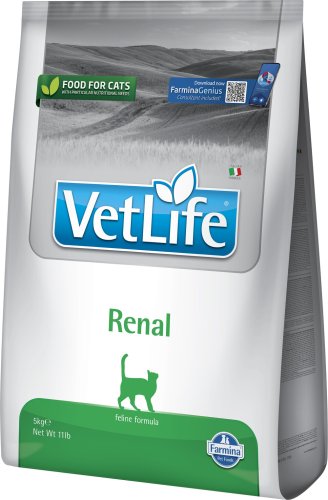 Farmina Vet Life Renal - сухий дієтичний корм Фарміна для котів для підтримки функції нирок, 5 кг