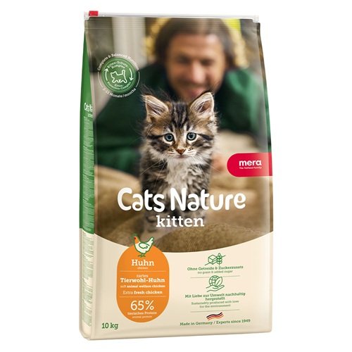 MERA Cats Nature Kitten Chicken (Huhn)  корм для котят всех пород с курицей, 10 кг