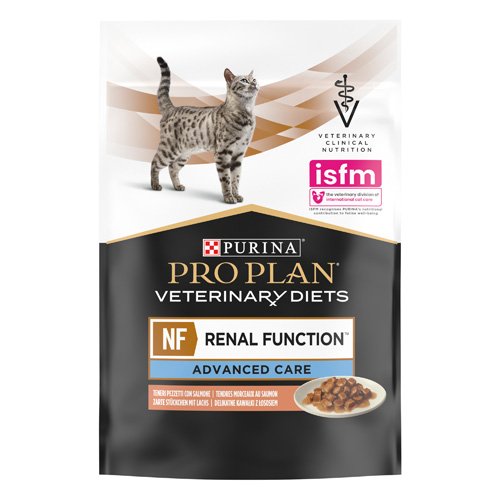 Влажный диетический корм PRO PLAN VETERINARY DIETS NF Renal Function Advanced Care для взрослых кошек при патологии почек с лососем 85 г