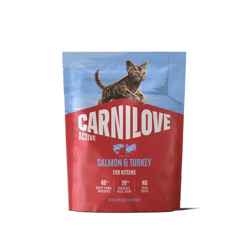 Сухой корм Carnilove Active Salmon & Turkey Kitten для котят лосось и индейка 400 г