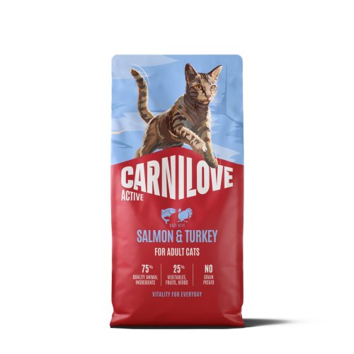 Корм сухий Carnilove Active Salmon & Turkey для котів лосось та індичка 6 кг Корм сухий Carnilove Active Salmon & Turkey для котів лосось та індичка 6 кг