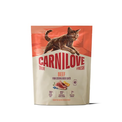 Корм сухий Carnilove True Fresh Beef Sterilised для стерилізованих котів яловичина 400 г Корм сухий Carnilove True Fresh Beef Sterilised для стерилізованих котів яловичина 400 г