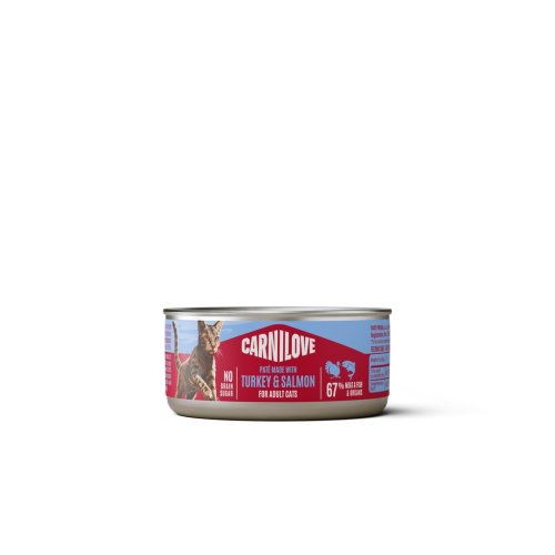 Корм вологий Carnilove Turkey & Salmon для котів паштет індичка і лосось 100 г