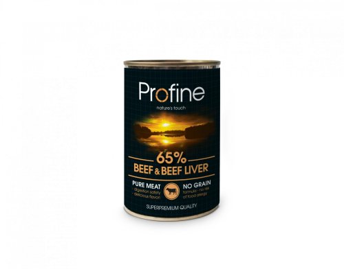 Profine - консерви для собак Профайн, з яловичиною й печінкою 400 г (100008/4037)