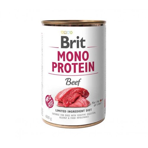 Brit Mono Protein Dog - консервы Брит Моно Протеин с говядиной для собак 400 г (100831/100057/9766)