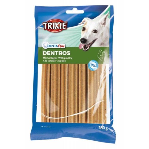 Trixie Dentros - лакомство Трикси палочки с мясом домашней птицы для собак 180 г (3173)