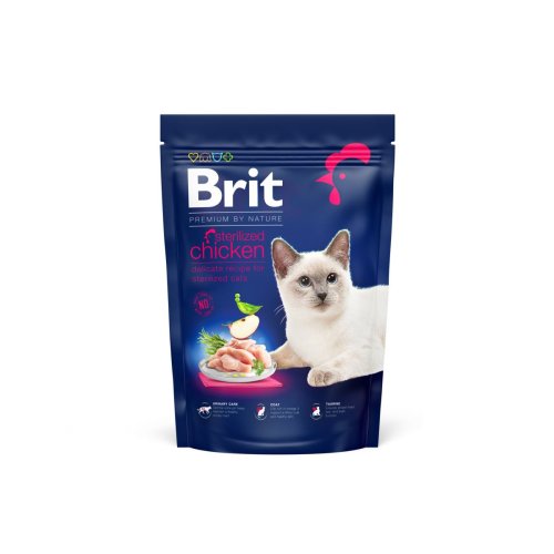 Brit Premium by Nature Cat Sterilized - корм Бріт для стерилізованих кішок з куркою1,5 кг (171862)