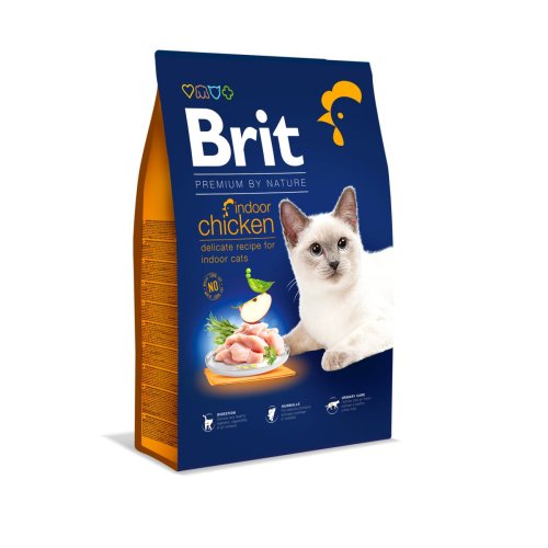 Brit Premium by Nature Cat Indoor - корм Брит для домашних кошек 8 кг (171869)
