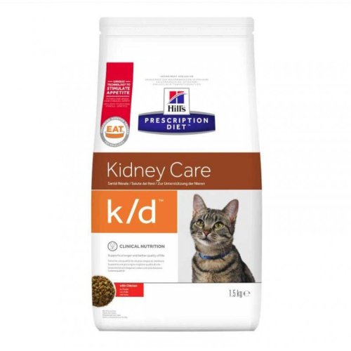 Hills PD k/d Kidney Care - корм Хилс при заболеваниях почек с курицей 1,5 кг