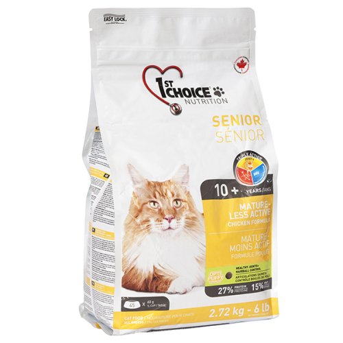 1-st Choice Senior Mature Less Aktiv - корм Фест Чойс Сеньор для пожилых или малоактивных кошек 2,72 кг (ФЧКСН2_72)