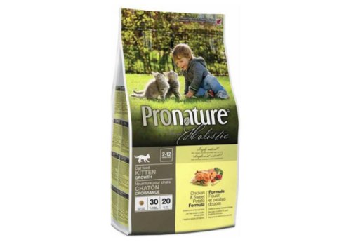 Pronature Holistic Kitten Chicken&Sweet Potato - корм Пронатюр курка з бататом для кошенят 5.44 кг (ПРХККККБ5,44)