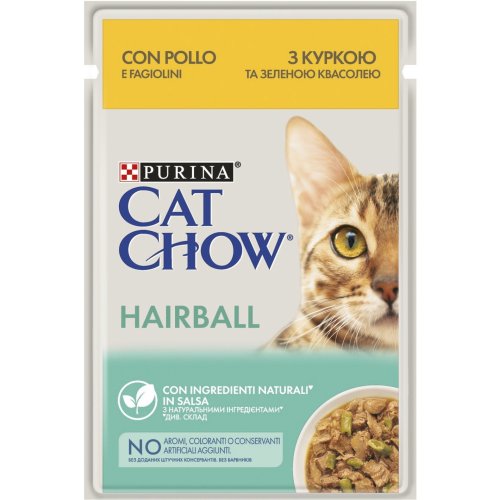 Cat Chow Hairball Controll - корм Кет Чау корм для запобігання утворення волосяних кульок у шлунку 15 кг 5997204514523