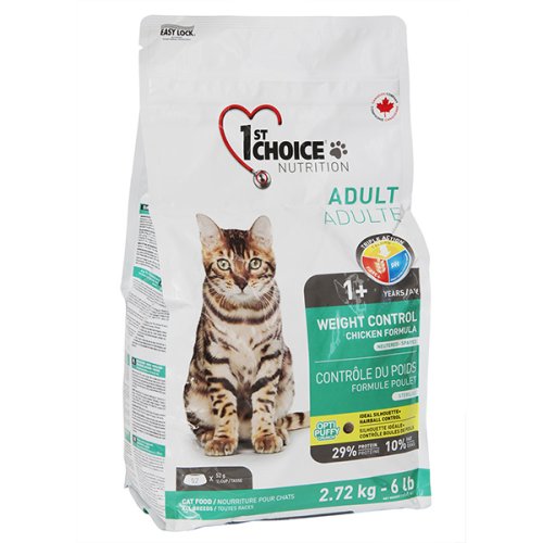 1-st Choice Weight Control Adult - корм Фест Чойс для кошек с избыточным весом 5,44 кг (ФЧКВКВ5,44)