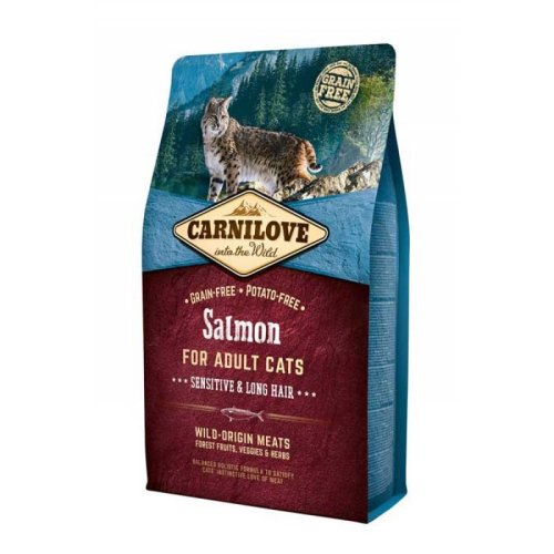 Carnilove Cat Sensitive & Long Hair Salmon - корм Карнілав з лососем для кішок 6 кг (170204/2270)