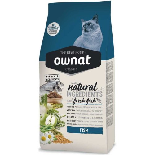 Ownat Classic Fish - корм Овнат з рибою для дорослих котів 4 кг (16242)