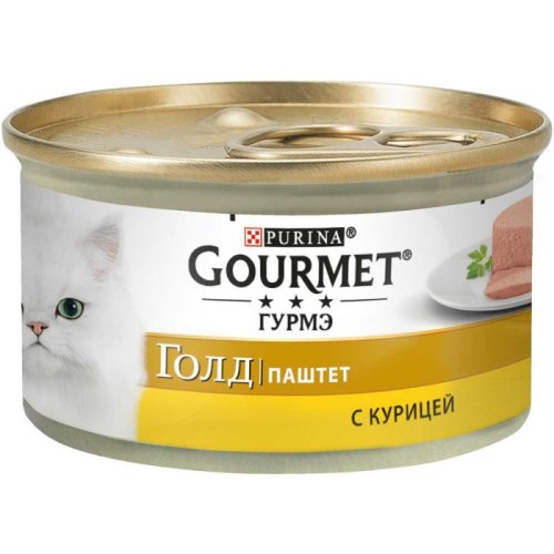 Gourmet Gold - консервы Гурме Голд мусс с курицей для кошек 85 г 7613031381494