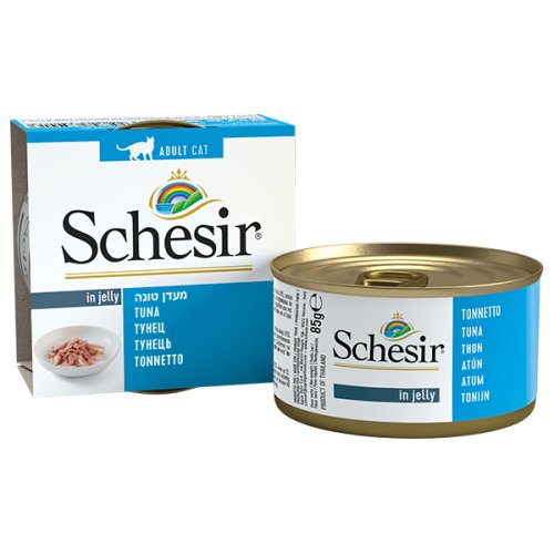 Schesir Tuna - консервы Шезир с тунцом для кошек, банка 85 г