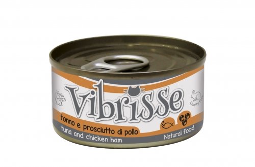 Vibrisse - консерви Вібріс із тунцем і шинкою для кішок 70 г (A1018768)