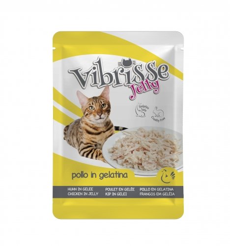 Vibrisse Jelly - консервы Вибрисс Джелли с курицей в желе для кошек (пауч) 70 г (C1018984)
