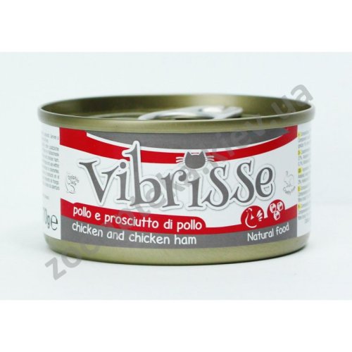 Vibrisse - консервы Вибриссе курица и креветки для кошек 70 г