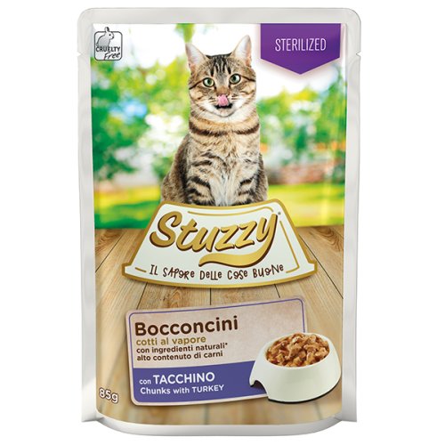 Stuzzy Cat Sterilized - консервы Штуззи с индейкой в желе для стерилизованных кошек 100 г