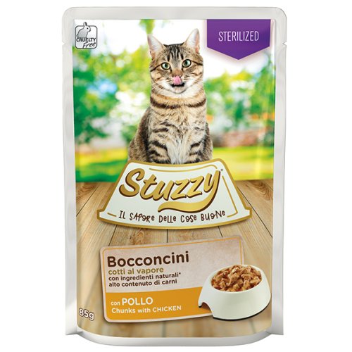 Stuzzy Cat Sterilized - консервы Штуззи с курицей в желе для стерилизованных кошек 100 г