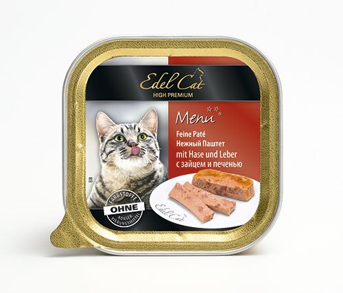 Edel Cat - ніжний паштет Едель із зайцем і печінкою 100 г (1000306/174036)